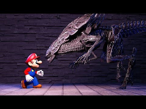 Mario VS Alien (Xenomorph）