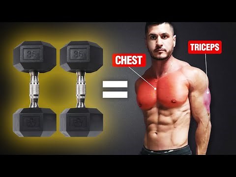 The Ultimate Chest and Triceps Workout for Mass (DUMBBELLS ONLY)