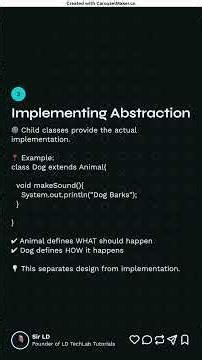 Lesson 23: Java Abstraction Explained | OOP Tutorial for Beginners #programming #codeprep #coding