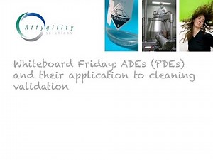 Acceptable daily exposure (ADE) values and their application to cleaning validation