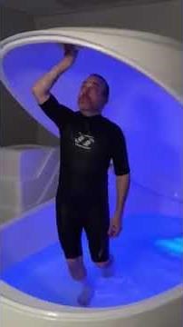 Getting in and out of the float pod is easy. Floating is awesome!