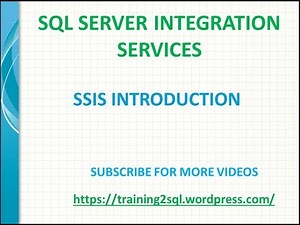 SSIS Tutorial for beginners