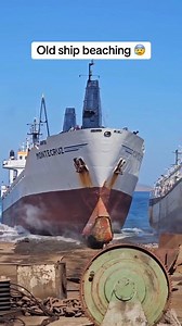 Ship beaching is the process of deliberately grounding a ship onto a shore, often at high tide. This is usually done to safely dismantle the vessel for scrap, repair it, or refloat it later. The ship is driven at full speed onto a gently sloping shoreline to ensure it is securely beached. #ship #submarine #shipbuilding #ShippingContainers #cruiseship #cruiselife #shiplife #reelsviralfb #shipbeach #containership | Samuel Ward