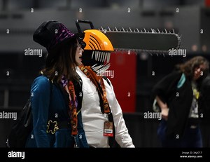 Chicago, Illinois, USA. 11th Apr, 2025. The Chicago Comic and Entertainment Expo (C2E2), the largest jam-packed pop culture convention in the Midwest, host up to 100,000 visitors, kicks off the three day event full of panels, costumed visitors, cosplay, video games, anime characters, with featured celebrity guest including autographs and photo opportunities. (Credit Image: © Pat A. Robinson/ZUMA Press Wire) EDITORIAL USAGE ONLY! Not for Commercial USAGE! Stock Photo - Alamy