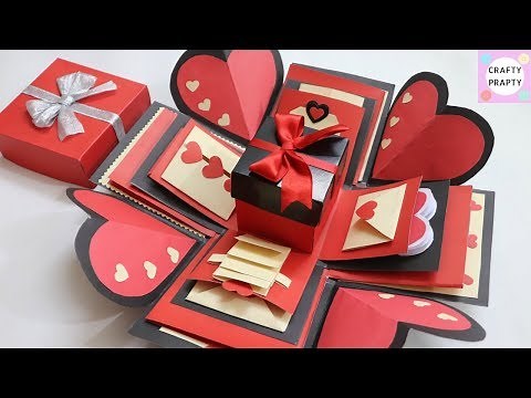 How to make Explosion box / DIY Valentine's Day Explosion Box /Explosion Box Tutorial