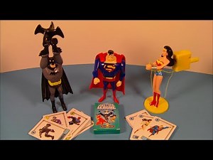 2007 DC JUSTICE LEAGUE UNLIMITED SET OF 4 HARDEE'S COOL COLLECTION TOY'S VIDEO REVIEW