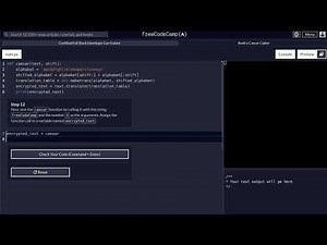 FreeCodeCamp - Python Project - Step 12 of 25 - Caesar Cipher