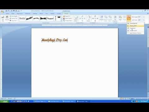 Flip or Reverse Text Using Microsoft Word