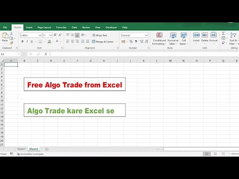 How to create free excel trading bot in 2023 | No Python Required | Excel Algo Trading (Intro)