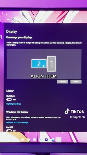 How to setup 2 monitors #pc #gaming #monitor #pctips #pcsetup #snprtech