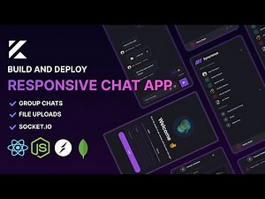 🔴 Realtime Responsive Chat App with React, Node.js, Socket.io and MongoDB with Group Chats