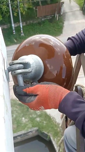 ⚡ Installing High-Voltage Insulator Strings 😱