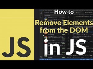 How to Remove Elements from the DOM in JavaScript | Delete Nodes Dynamically with Vanilla JS Easily