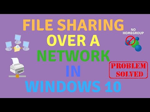 File Sharing Over A Network in Windows 10