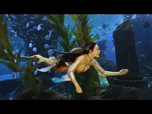 Beautiful underwater mermaid vision水下美人魚唯美視覺