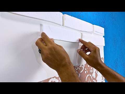 How to Turn Styrofoam into a Stunning Brick Wall Decor – Creative Decor Ideas 🤩