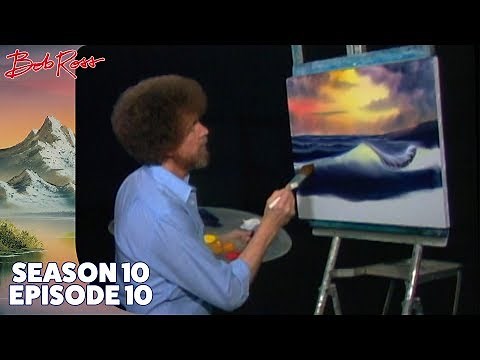 Bob Ross - Ocean Sunset (Season 10 Episode 10)