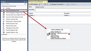 Backup SQL databases to Azure using the database maintenance plan