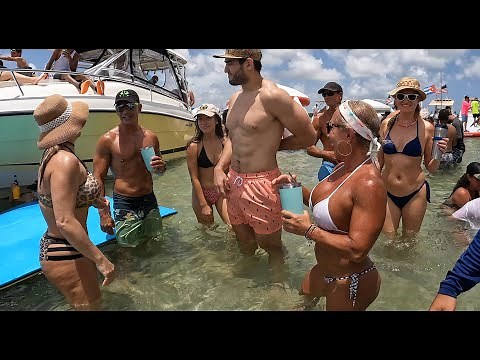 The Greatest Boating Party in Miami at Haulover Sandbar