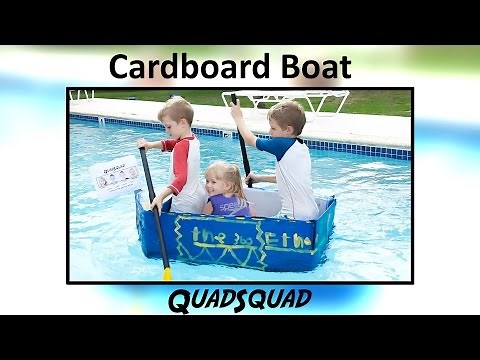 How to Build a Cardboard Boat - Fun Science Project for Kids