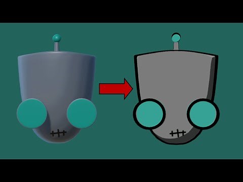 3d to 2d Effect in unity (Toon Shader)- Shader Graph tutorial