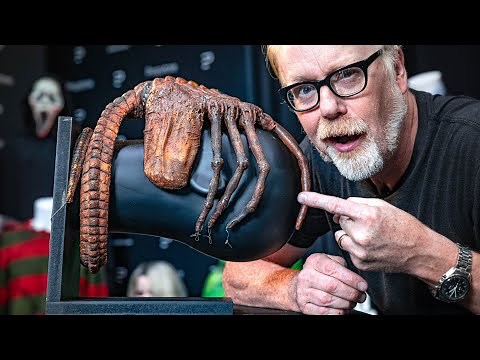 Adam Savage Meets Original Alien Facehugger Prop!