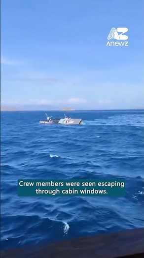 Tourists rescued from sinking ferry in Indonesia's Komodo National Park