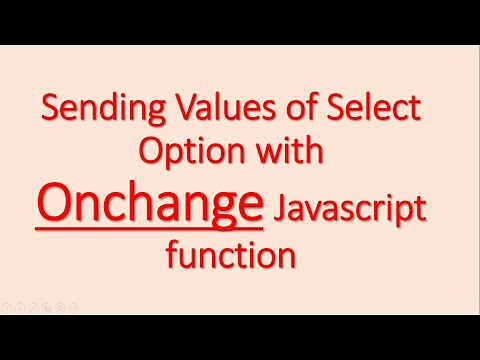 In Select Onchange javascript (don't use onclick) function and getting HTML element by Id.
