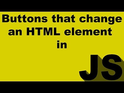 How to create buttons in Javascript that change the color of an HTML element