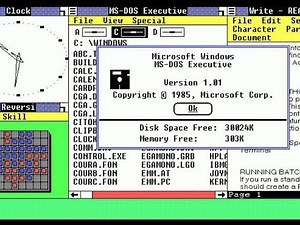 Microsoft Windows 1.01-1.04 Review