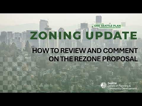 Zoning Update How to Read and Comment on Zoning Map