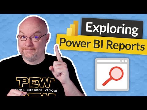 Using Power BI reports from an end user perspective
