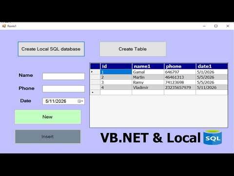 How to Connect Local SQL Database to VB.NET | Visual Studio 2026 Step-by-Step