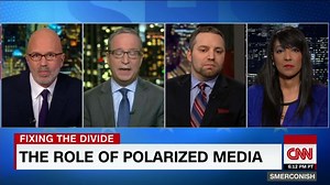Role of polarized media in the partisan divide