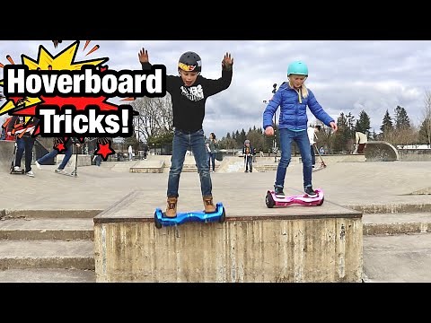 Hoverboard Tricks at the Skatepark!