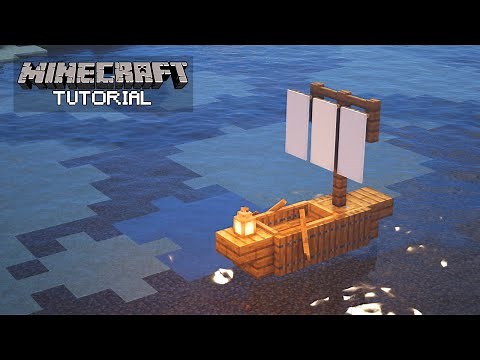 Minecraft: How To Build a Small Boat (Tutorial)
