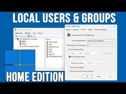How to Add Local Users and Group Management to Windows Home Editions