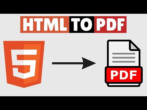 How to Convert HTML to PDF | HTML to PDF Converter