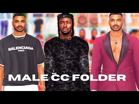 URBAN MALE CC FOLDER – My Entire CC Folder & Links For The Sims 4