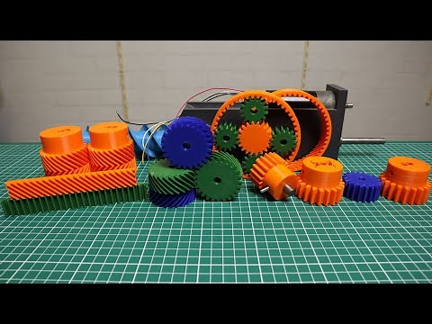 How to Design and 3D print basic spur gears, and how to attach them to shafts (Gears part 1/7)