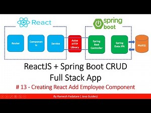 ReactJS + Spring Boot CRUD Full Stack App - 13 - Creating React Add Employee Component