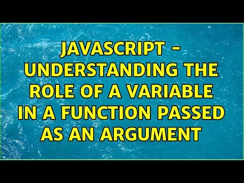 JavaScript - Understanding the role of a variable in a function passed as an argument