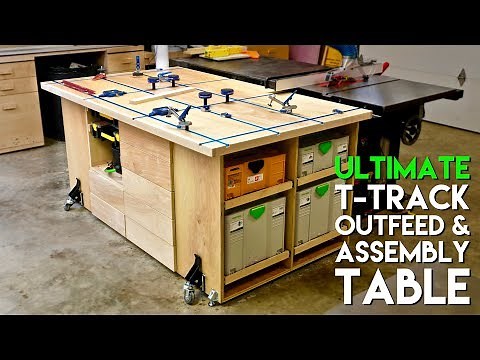 ULTIMATE T-Track Assembly & Outfeed Table / Workbench with Systainer Storage | How To Build