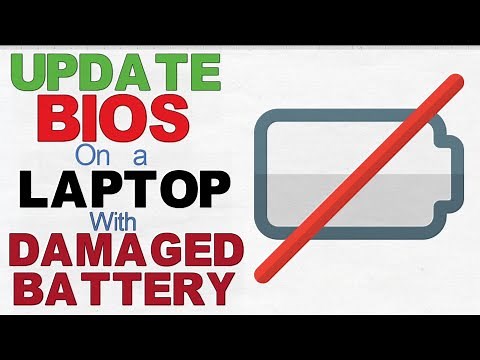 Update the Bios of a Dell Laptop with Damaged Battery