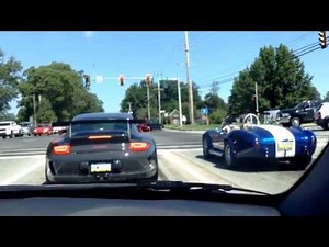 porsche gt3 vs shelby cobra