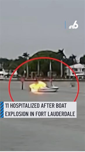 Nearly a dozen people, including two children, were hospitalized after a boat explosion and fire in Fort Lauderdale, Florida, on Memorial Day evening, officials said. https://www.nbcmiami.com/news/local/fort-lauderdale-boat-fire-multiple-injured/3622985/ #explosion #florida #news | NBC 6