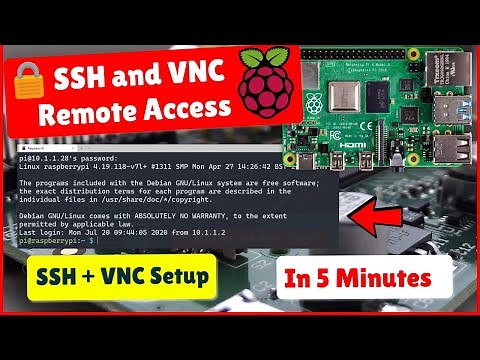 Setup Raspberry Pi Remote Access - SSH and VNC