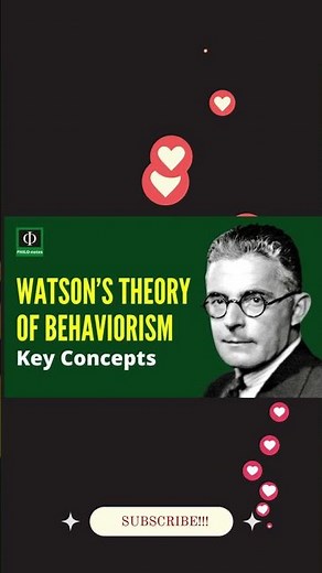 Behaviorism – John B Watson #Behaviorism #JohnWatson #LearningTheories