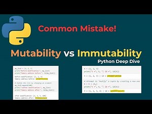 Mutability and Immutability in Python Explained | Deep Dive for Beginners & Advanced