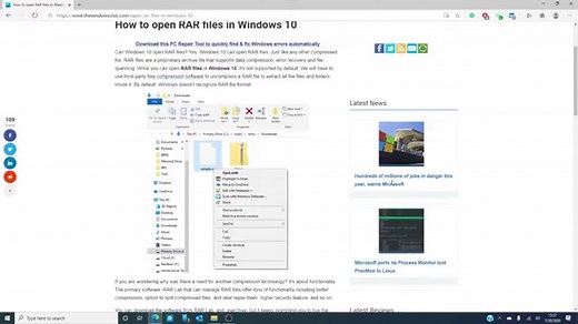 How to open RAR files in Windows 11